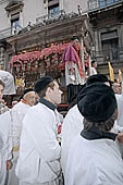 Festa di Sant Agata   procession of Devoti with the golden statue of the saint 